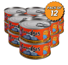 Smudges Adult Cat Tuna Flakes With Chicken & Carrot in Gravy 80g Pack of 12