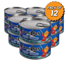 Smudges Adult Cat Tuna Flakes With Mackerel in Soft Jelly 80g Pack of 12