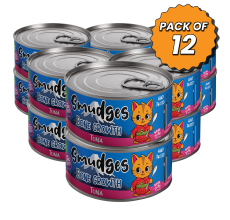 Smudges Kitten Tuna Minced in Soft Jelly 60g Pack of 12