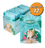 Moochie Cat Food Pate with Anchovy - Digestive Care Pouch 70g Pack of 12