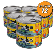 Smudges Adult Cat Chicken Flakes With Tuna In Soft Jelly 80g Pack of 12