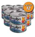 Smudges Adult Cat Tuna Flakes With Shirasu in Soft Jelly 80g Pack of 12
