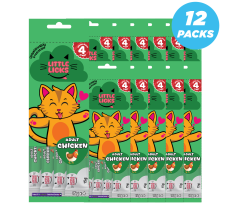 Smudges Little Licks Chicken Creamy Bisque Treats for Adult Cat 4 x 15g- Pack of 12