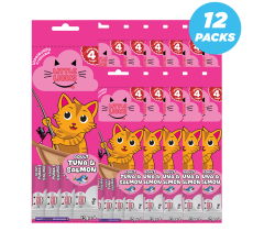 Smudges Little Licks Tuna & Salmon Creamy Bisque Treats for Adult Cat 4 x 15g- Pack of 12