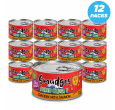 Smudges Adult Cat Chicken With Salmon In Gravy 80g Pack of 12