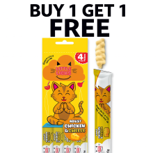 Smudges Little Licks Chicken & Cheese Creamy Bisque Treats for Adult Cat 4 x 15g