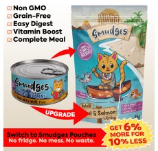 Aloha Smudges Cod & Salmon Adult Cat wet food in Gravy 85g Pouch