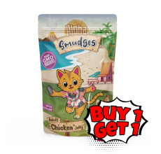 Buy one Get one Aloha Smudges Chicken Adult Cat wet food in Jelly 85g Pouch