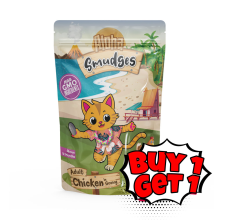 Buy one Get one Aloha Smudges Chicken Adult Cat wet food in Gravy 85g Pouch