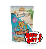 Buy one Get one Aloha Smudges Cod & Salmon Adult Cat wet food in Gravy 85g Pouch