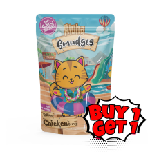 Buy one Get one Aloha Smudges Chicken Kitten Cat wet food in Gravy 85g Pouch