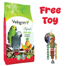 Vadigran Parrot Tropical 650 gr with Mix Fruits - Alphabet Chain - 1