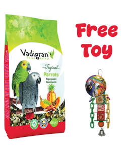 Vadigran Parrot Tropical 650 gr with Mix Fruits - Alphabet Chain - 1