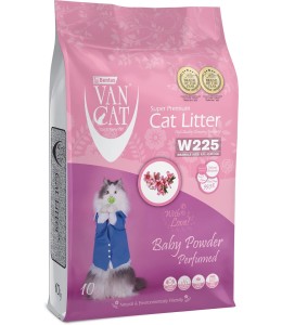 Van Cat White Bentonite Clumping Cat Litter Baby Powder 10Kg Cat Litter