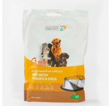 Zabeel Pets - Beef with Veggies & Eggs | 560g (40g × 14 Pouches)