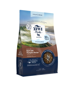 ZIWI Peak Steam & Dried Grass-Fed Beef with Pumpkin Recipe Dry Dog Food 3.2KG