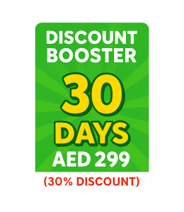 30 Days Booster – AED 299 (30% Discount)