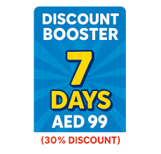 7 Days Booster – AED 99 (30% Discount)