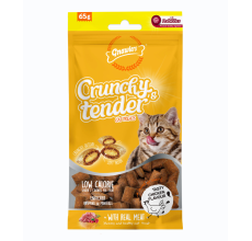 Gnawlers Chicken Flavour Crunchy & Tender Cat Treats 65g