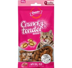 Gnawlers Salmon & Milk Flavour Crunchy & Tender Cat Treats 65g