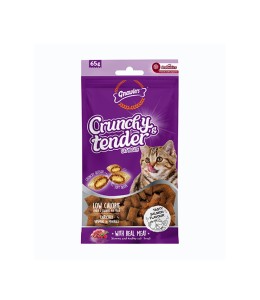 Gnawlers Salmon Flavour Crunchy & Tender Cat Treats 65g