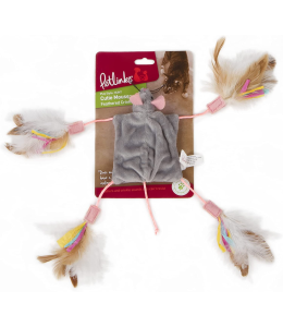 Petlinks® Cutie Mouse™ Long Legged Crinkle Cat Toy