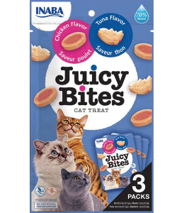 INABA Juicy Bites Tuna & Chicken Flavor 33.9g /3 pouches per pack