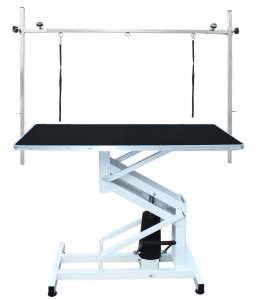 Nutrapet Black Table Top With Hydrulic Lifting System Foot Control 110*60*100cm