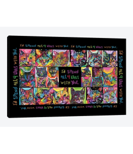 Drymate Mats for Cats Cat Collage 12 X 20 Inch - 30 Cms X 50 Cms