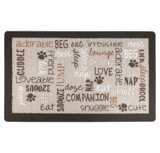 Drymate Mats for Dogs & Cats LINEN TAN 12 X 20 Inch - 30 Cms X 50 Cms