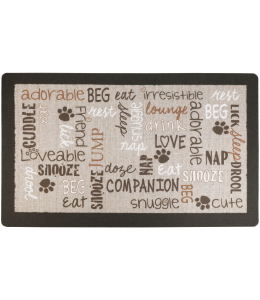 Drymate Mats for Dogs & Cats LINEN TAN 12 X 20 Inch - 30 Cms X 50 Cms