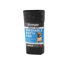 Drymate Washable Potty Mats for Dogs HEAVY DUTY CHARCOAL 28 x 29.5inch - 71 Cms X 75 Cms