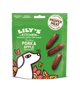 Lily's Kitchen Cracking Pork & Apple Sausages Dog Treat (70g)