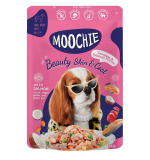 Moochie Dog Food Casserole with Salmon - Beauty Skin & Coat Pouch 85g