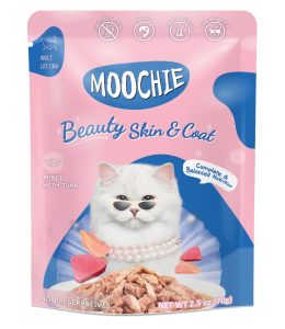 Moochie Cat Food Mince with Tuna - Beauty Skin & Coat Pouch 70g