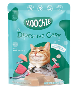 Moochie Cat Food Pate with Anchovy - Digestive Care Pouch 70g