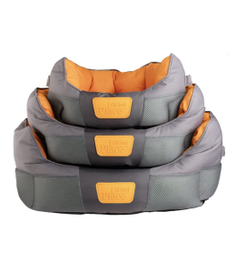 Gigwi Place Soft Bed Canvas, TPR Gray & Orange Large