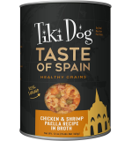 Tiki Dog Taste of Spain! Chicken & Shrimp Paella 12oz can