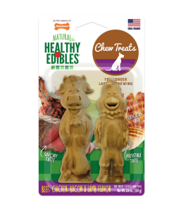 Nylabone Healthy Edibles Farm Friends Variety Pack 2ct Card Large