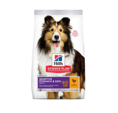 Hill's Science Plan Sensitive Stomach & Skin Medium Adult Dog Food with Chicken - 14kg