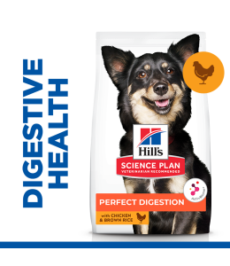 Hill’s Science Plan Perfect Digestion Small & Mini Adult 1+ Dog Food with Chicken & Brown Rice - 1.5kg