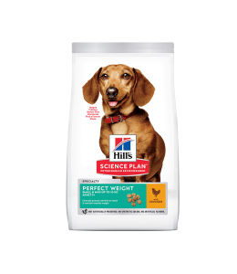 Hill's Science Plan Perfect Weight Small & Mini Adult Dog Food with Chicken - 1.5kg