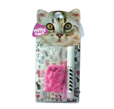 NutraPet Plushy Paws Nail Caps Light Pink #23 Small
