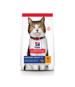 Hill's Science Plan Mature Adult 7+ cat food with Chicken - 3kg