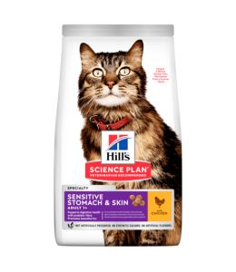 Hill's Science Plan Sensitive Stomach & Skin Adult Cat Food with Chicken - 7kg