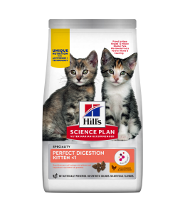 Hill's Science Plan Perfect Digestion Kitten Cat Food with Chicken & Brown Rice - 1.5kg