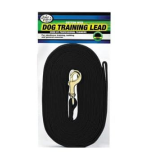 Four Paws Cotton Web Lead Black 30'