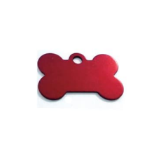 Imarc Pet Tag Bone Large Red