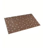 Drymate Dog Bowl Place Mat Paw Stripe Tan Brown 12x20 Inches