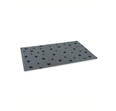 Drymate Cat Litter Mat Paw Stripe Grey Black 20x28 Inches